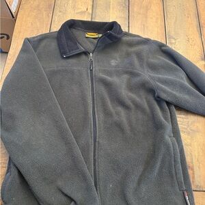 Black Fleece Zip-Up Jacket
